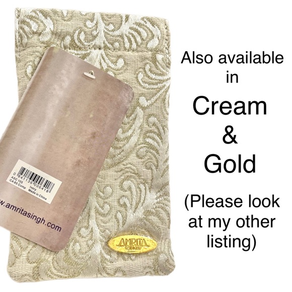 🎁 AMRITA SINGH Beijing Eyewear Case Red/Gold NWT - Picture 12 of 12